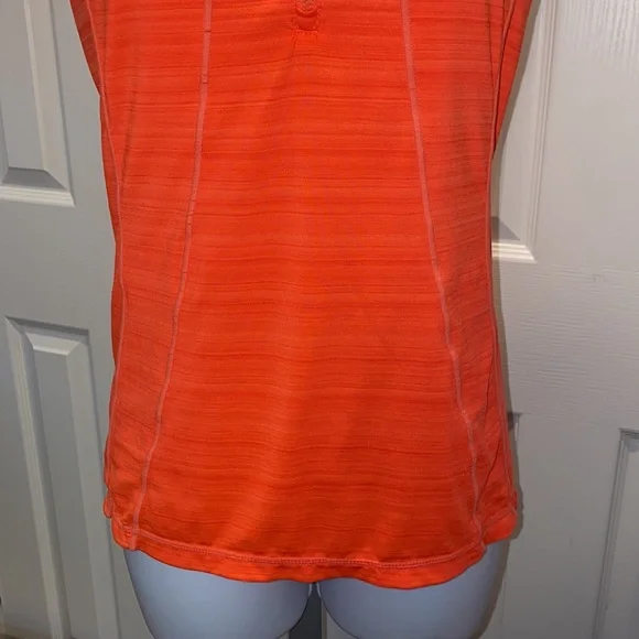 Women’s Athleta sleeveless bright neon orange workout shirt , size XS - Picture 3 of 10